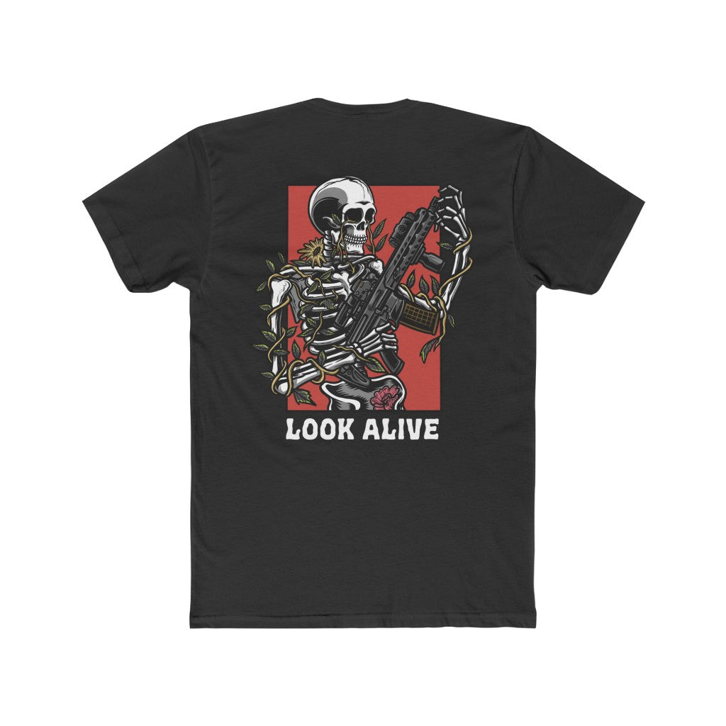 -LOOK ALIVE- Men's Cotton Crew Tee