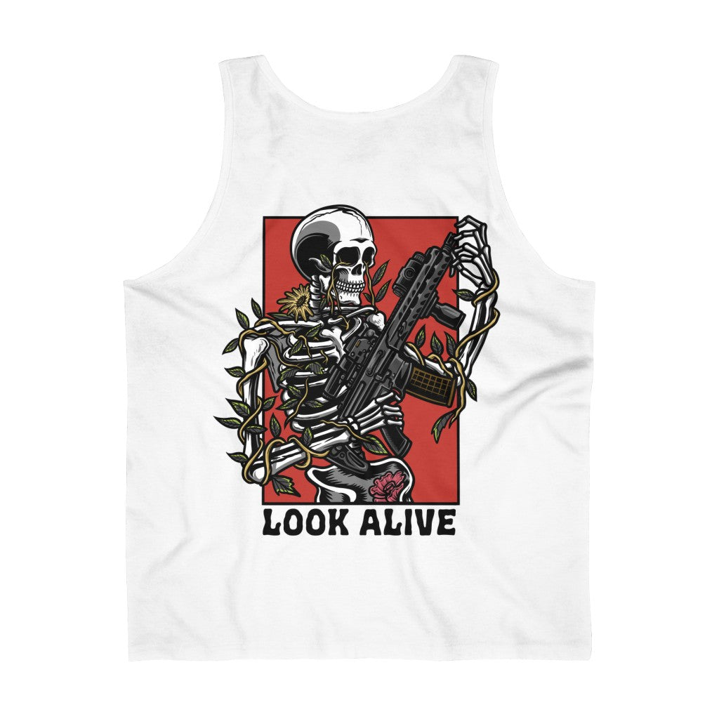 -LOOK ALIVE- Men's Cotton Tank Top